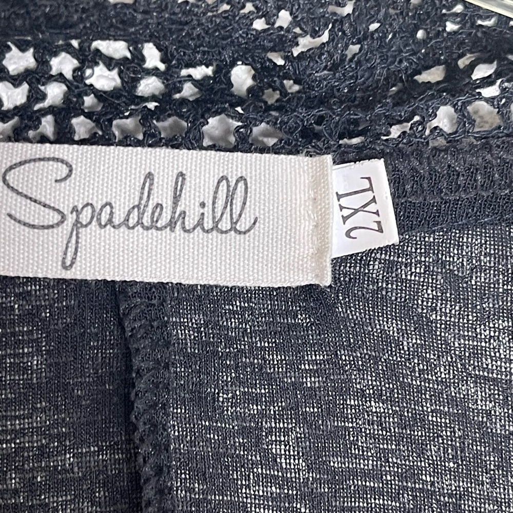 Spadehill open front kimono / cover up. Lace detail. Size 2XL GUC - Picture 7 of 7